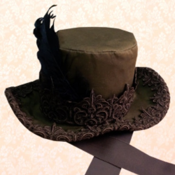 Innocent World Steampunk Lolita Lace Trim Hat - Picture 2 of 8